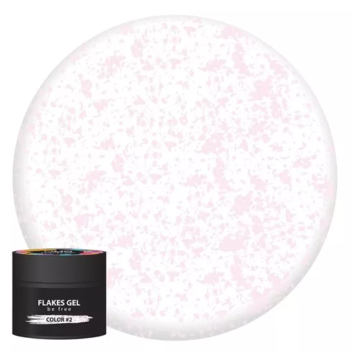 NUB FLAKES Gel Гель для дизайну 5 г №2 Рожевий 