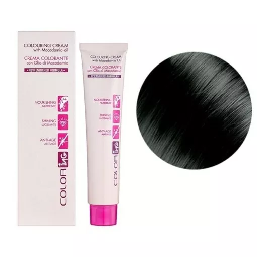 5/1 світло-каштановий попелястий Крем-фарба 60мл Colouring Cream with Macadamia oil ING