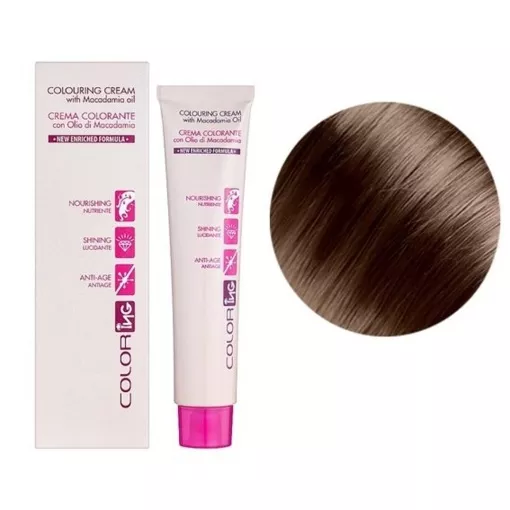 7 блондин Крем-фарба 60мл Colouring Cream with Macadamia oil ING