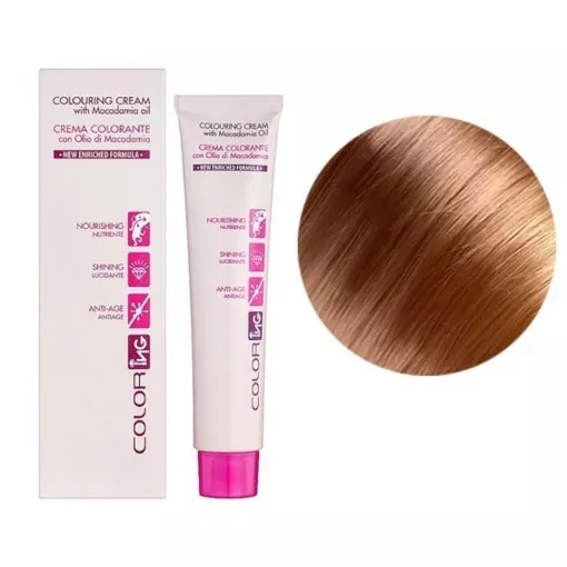 9С кава латте Крем-фарба 60мл Colouring Cream with Macadamia oil ING