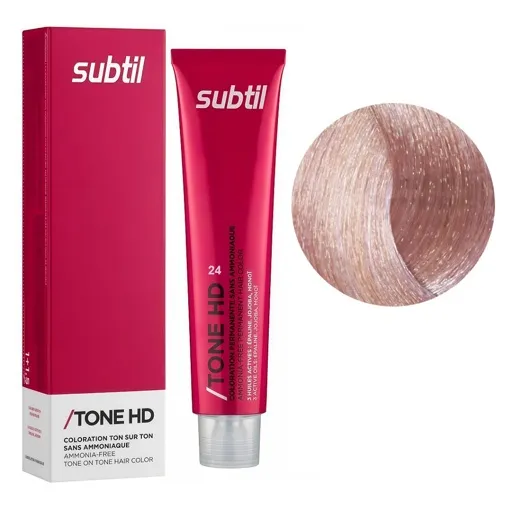 24 рожеве золото металик Or Rose Безаміачна крем-фарба для тонування волосся на лужній основі, 60 мл TONE HD SUBTIL