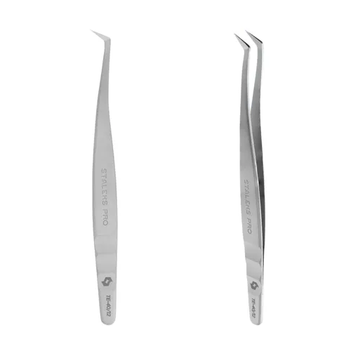 Пінцет професійний для вій EXPERT 40 TYPE 12 (L-образний, 65°) TE-40/12 STALEKS PRO