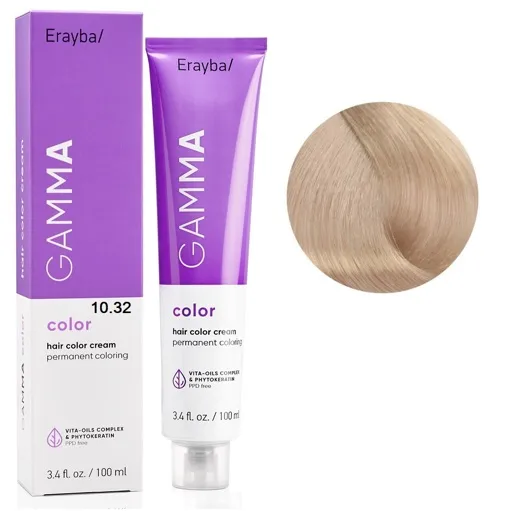 10/32 Перманентна крем-фарба для волосся 100мл GAMMA Color ERAYBA