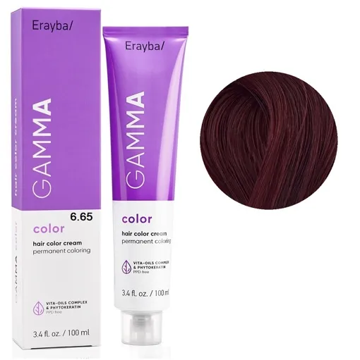 6/65 Перманентна крем-фарба для волосся 100мл GAMMA Color ERAYBA