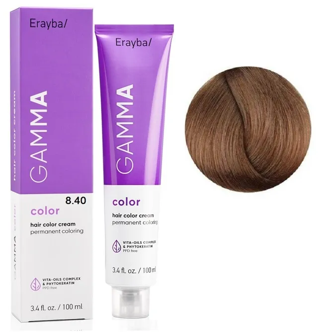 8/40 Перманентна крем-фарба для волосся 100мл GAMMA Color ERAYBA