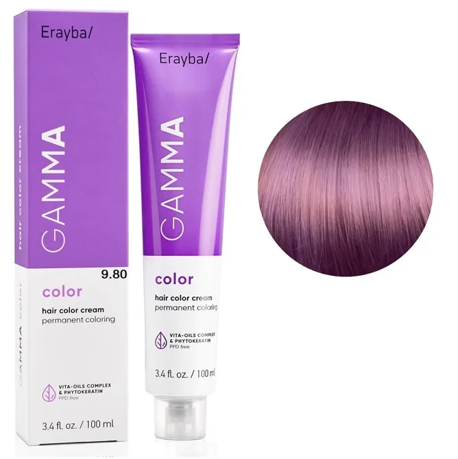 9/80 Перманентна крем-фарба для волосся 100мл GAMMA Color ERAYBA