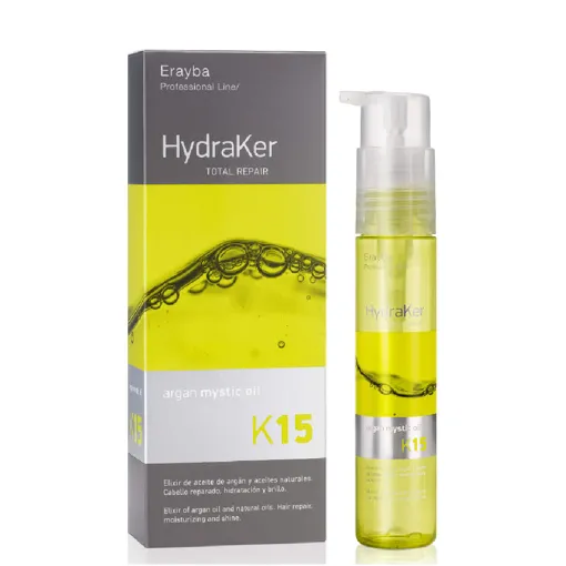 Елексір з олією Аргани для відновлення волосся, 50 мл Argan Mystic Oil К15 HydraKer Total Repair ERAYBA