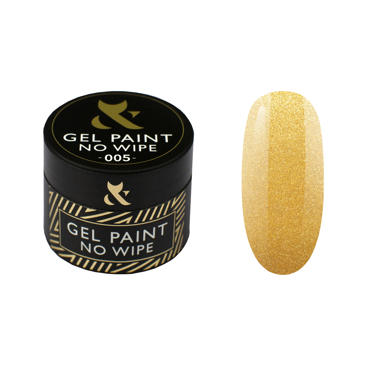 F.O.X Gel Paint No Wipe Гель фарба без липкого шару 5мл №005 Золото 