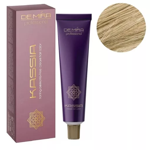 10/7 платиновий блондин коричневий Крем-фарба тонувальна для волосся без аміаку, 90мл  Cream hair color KASSIA DEMIRA Professional