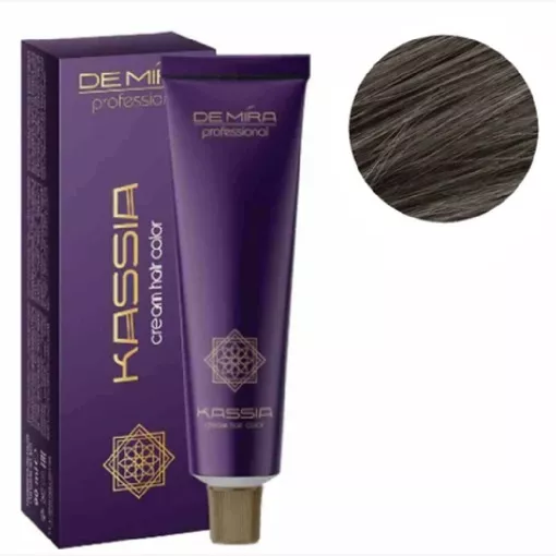 6/1  темний блондин,попелястий Крем-фарба для волосся перманентна, 90мл Cream hair color KASSIA DEMIRA Professional