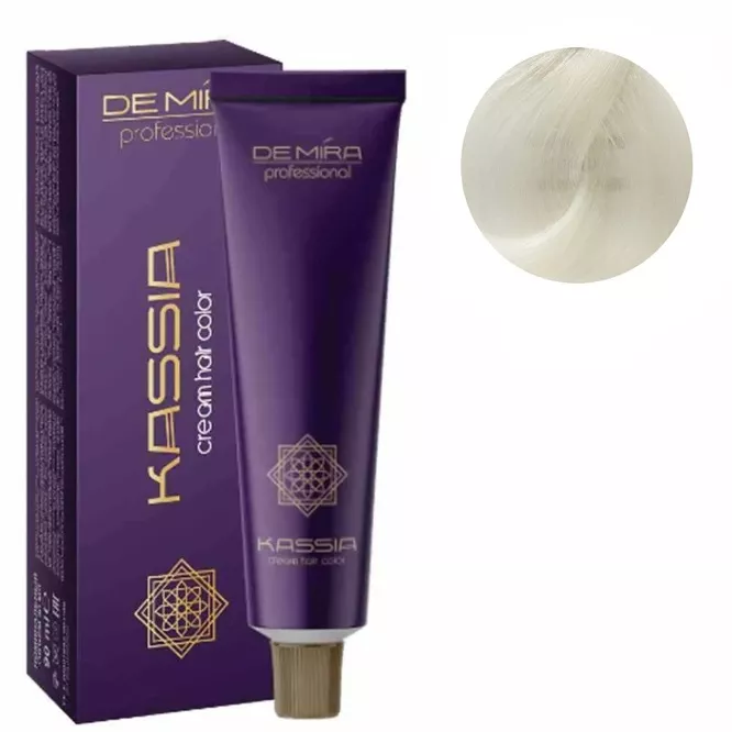 М/0 (розсвітлювач) Крем-фарба для волосся перманентна, 90мл Cream hair color KASSIA DEMIRA Professional