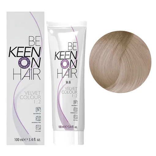 8/8 перловий блондин Перманентна крем-фарба без аміаку, 100 мл VELVET COLOUR KEEN