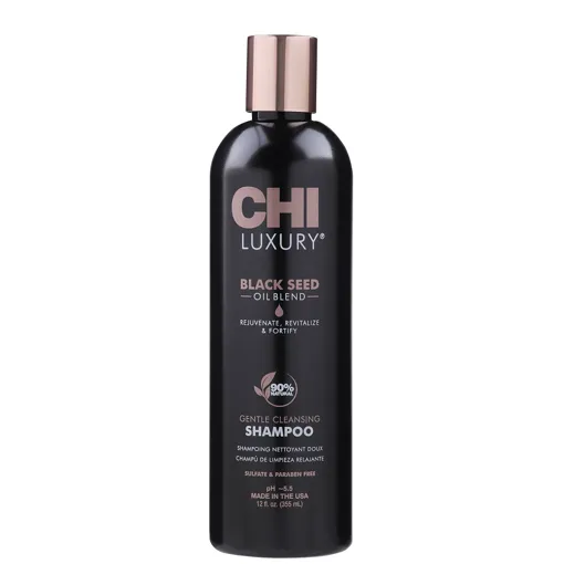 Шампунь ніжний очищувальний з олією чорного кмину (pH 5,5), 355 мл Gentle Cleansing SHAMPOO Black Seed Luxury CHI