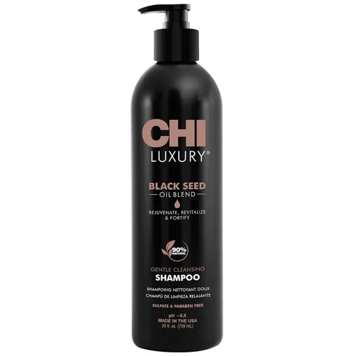 Шампунь ніжний очищувальний з олією чорного кмину (pH 5,5), 739 мл Gentle Cleansing SHAMPOO Black Seed Luxury CHI