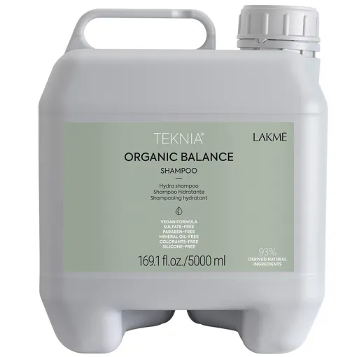 Шампунь щоденний безсульфатний, зволожувальний для всіх типів волосся, 5000 мл 44114 Shampoo ORGANIC BALANCE Hair Care TEKNIA LAKME