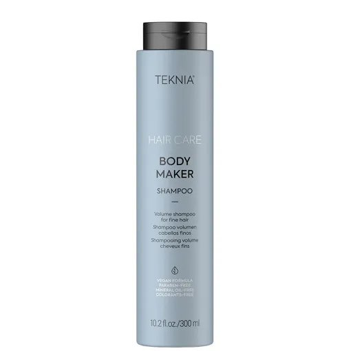 Шампунь для надання об`єму тонкому волоссю, 300 мл 44612 Shampoo BODY MAKER Hair Care TEKNIA LAKME