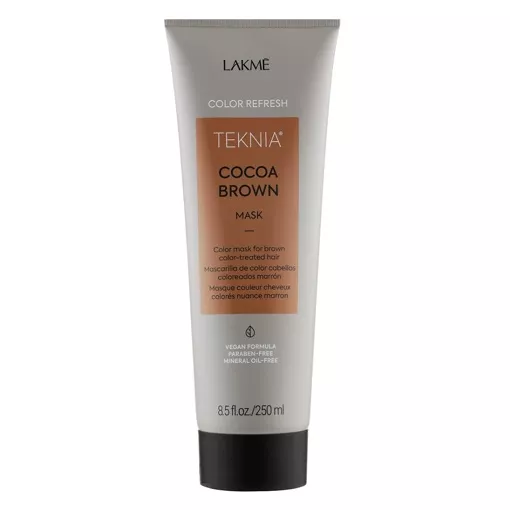 Маска для оновлення кольору коричневих відтінків волосся, 250 мл 44222 COCOA BROWN MASK Color Refresh TEKNIA LAKME