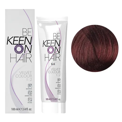 6/6 баклажан Перманентна крем-фарба без аміаку, 100 мл VELVET COLOUR KEEN