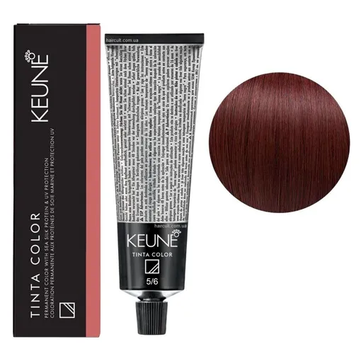5/6 Світло-коричневий червоний Фарба перманентна для волосся,  60 мл Permanent Color TINTA COLOR KEUNE