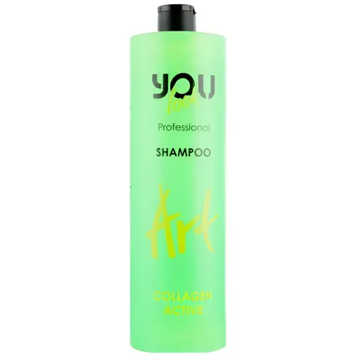 Шампунь відновлювальний з активним колагеном для еластичності та зволоження пошкодженого волосся, 1000 мл Shampoo COLLAGEN ACTIVE Art You look Professional