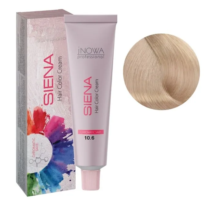 10/6 платиновий блондин фіолетовий Фарба для волосся стійка, 90мл  SIENA Chromatic Save jNOWA Professional 