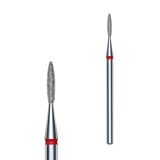 Фреза діамантова ПОЛУМ’Я ЧЕРВОНЕ діаметр 1,6 мм / робоча частина 8 мм EXPERT (FA10R016/8) STALEKS PRO