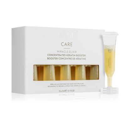 Кератиновий бустер 15*2мл  Concentrated Keratin Booster Miracle Elixir Care Line KEUNE
