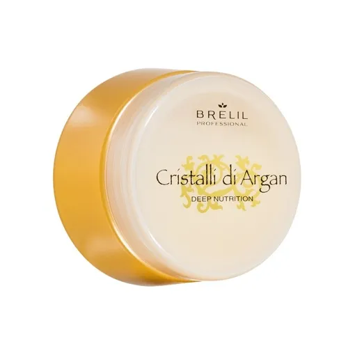 Маска для глибокого живлення з олією Арганії і Алое, 250 мл Maschera Deep Nutrition Cristalli di Argan BIO TRAITEMENT BRELIL Professional