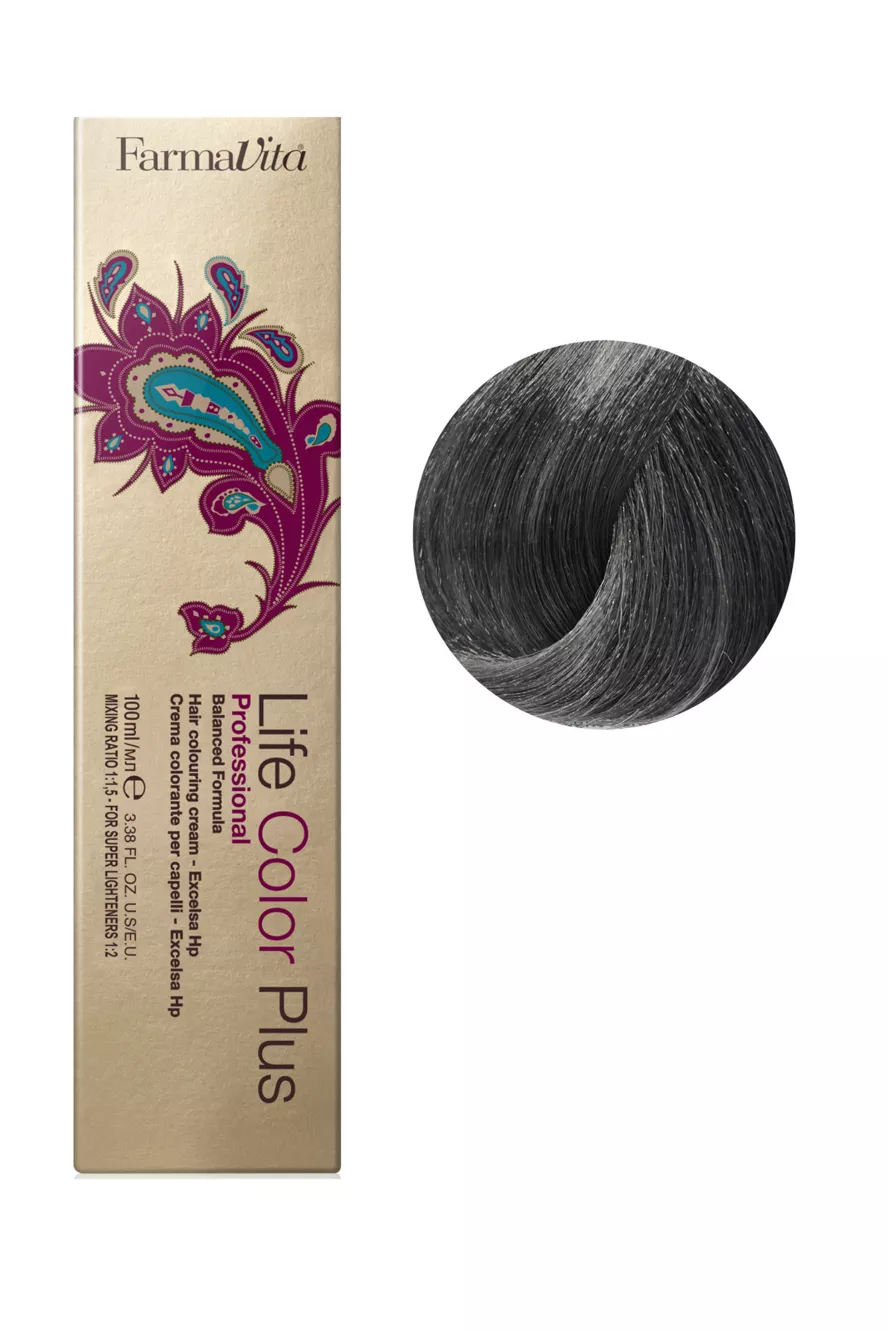 6/12 темний блондин попелясто-перламутровий Фарба для волосся 100 мл.Life Color Plus FarmaVita