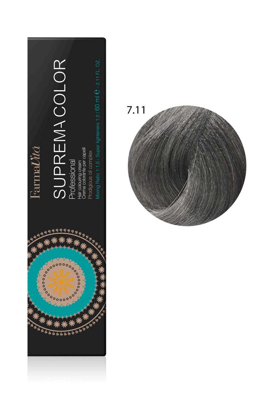 7/11 темний блондин насичено попелястий Фарба для волосся 60 мл.Suprecolor FarmaVita
