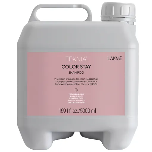 Шампунь безсульфатний для збереження кольору фарбованого волосся, 5000 мл 44514 Shampoo COLOR STAY Hair Care TEKNIA LAKME