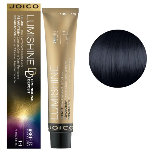 1BS (1/8)  Деміперманентна крем-фарба без аміаку подвійної пігментаціїї, 74 мл Demi-Permanent Color Dimensional Deposit LumiShine  JOICO