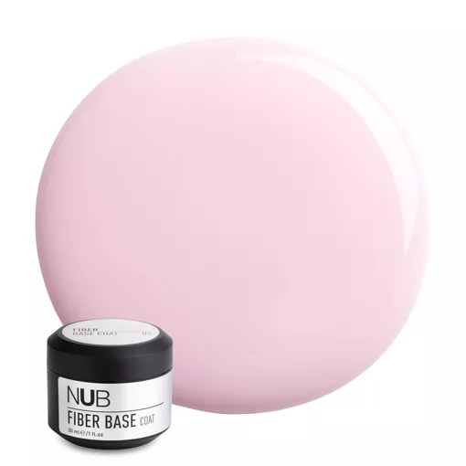 NUB Fiber Base coat Основа з волокнами під гель-лак 30мл №02 PINK