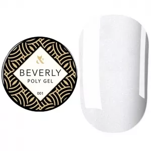 Полі гель з шиммером, 30 мл №001 Poly Gel Beverly F.O.X