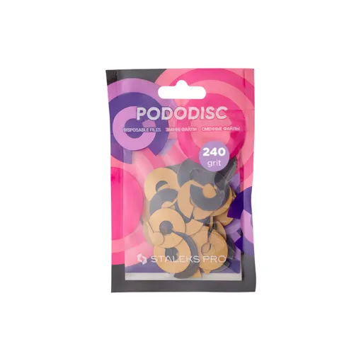 Змінні файли-кільце для педикюрного диска 240 грит PODODISC &quot;М&quot; (50 шт) PDFR-20-240 STALEKS PRO