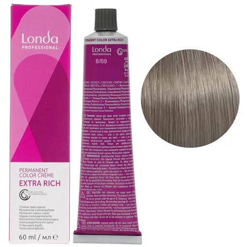 8/69 світлий блондин фіолетовий сандре Стійка фарба для волосся, 60 мл Permanent Color Londa Professional