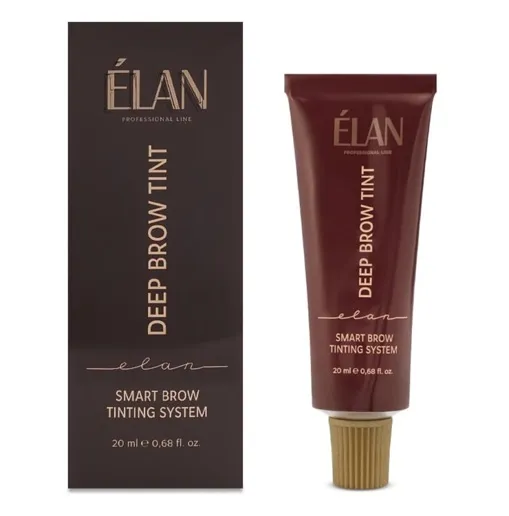 Фарба для брів та вій №04, колір: Icy Cold Brown, Deep Brow Tint,  20 г  ELAN Profesional line