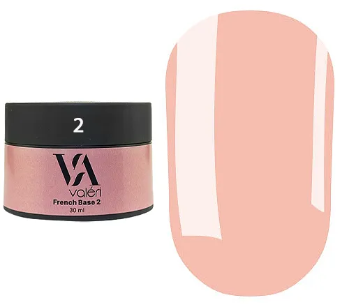 VALERI French  Base  Основа камуфлююча для гель-лаку 30мл №02
