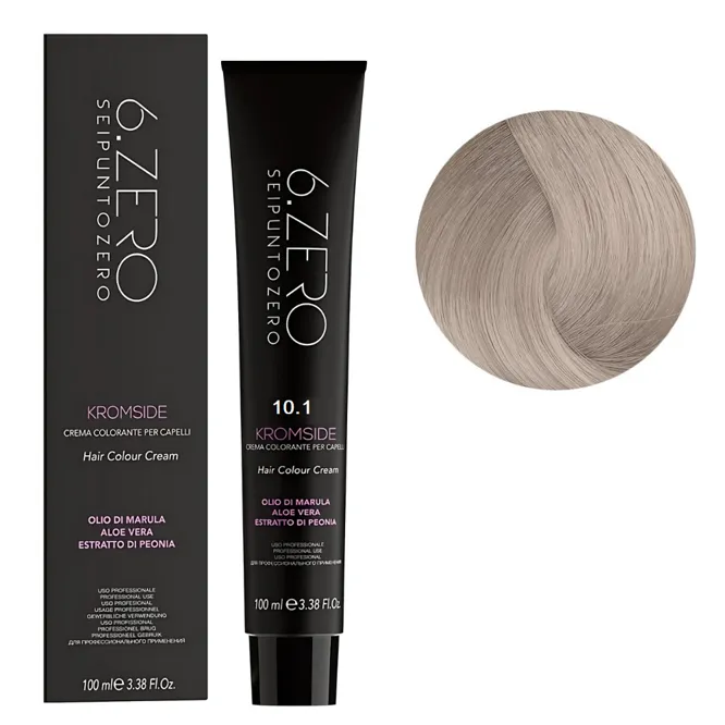 10/1 Крем-фарба для волосся стійка, 100мл  Hair Color Cream KROMSIDE 6.ZERO Seipuntozero