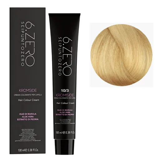 10/3 Крем-фарба для волосся стійка, 100мл  Hair Color Cream KROMSIDE 6.ZERO Seipuntozero