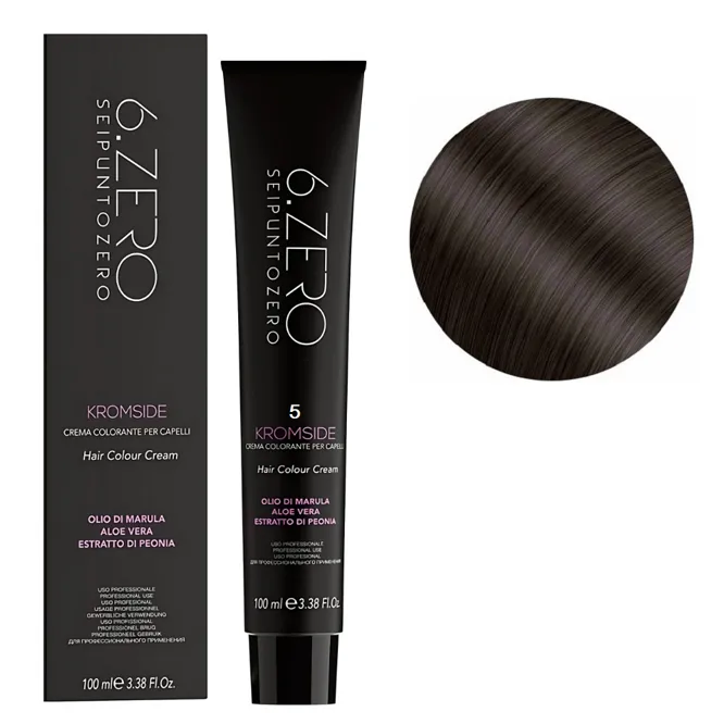 5 Крем-фарба для волосся стійка, 100мл  Hair Color Cream KROMSIDE 6.ZERO Seipuntozero