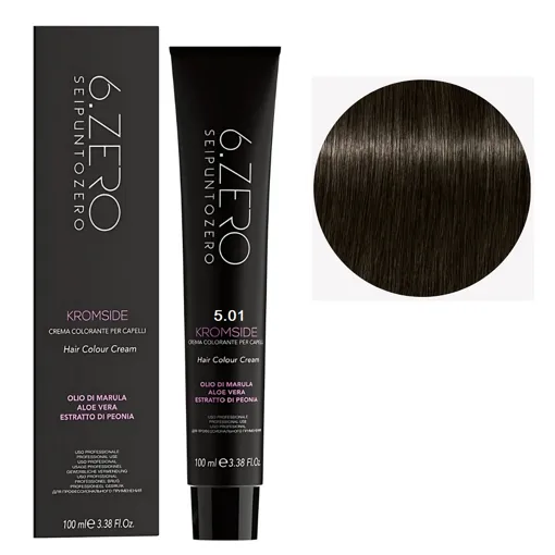 5/01 Крем-фарба для волосся стійка, 100мл  Hair Color Cream KROMSIDE 6.ZERO Seipuntozero
