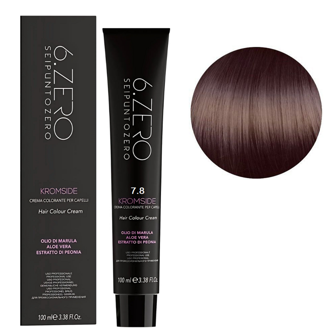 7/8 Крем-фарба для волосся стійка, 100мл  Hair Color Cream KROMSIDE 6.ZERO Seipuntozero