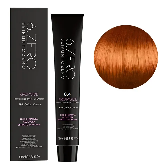 8/4 Крем-фарба для волосся стійка, 100мл  Hair Color Cream KROMSIDE 6.ZERO Seipuntozero