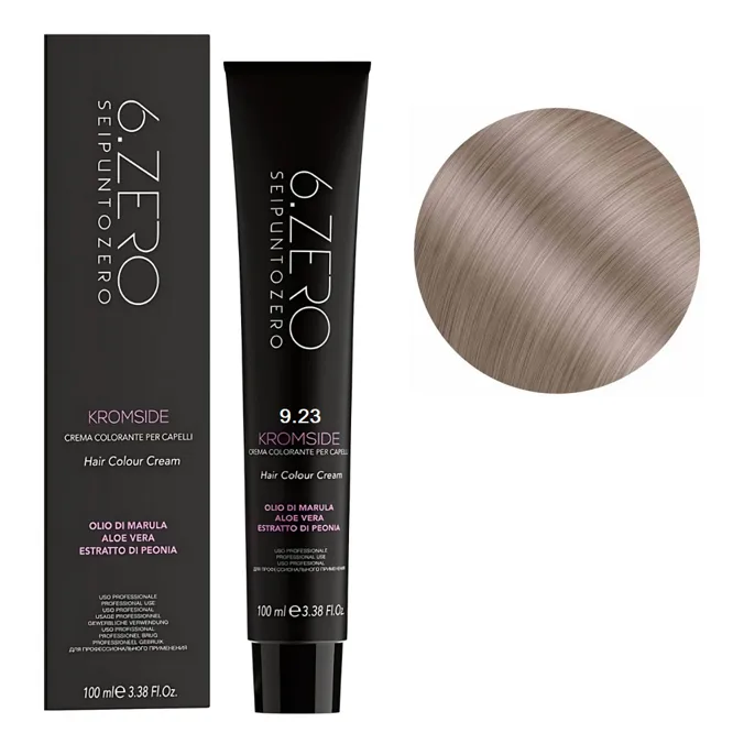 9/23 Крем-фарба для волосся стійка, 100мл  Hair Color Cream KROMSIDE 6.ZERO Seipuntozero
