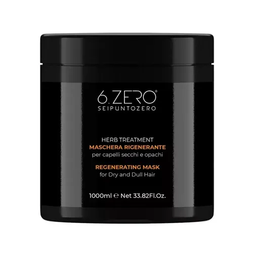 Маска відновлювальна для сухого і тьмяного волосся з розмарином, шавлією і патненолом, 1000 мл HERB TREATMENT 6.ZERO SEIPUNTOZERO