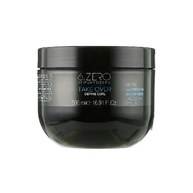 Маска для хвилястого та кучерявого волосся з кератином, 500 мл Mask DEFINE CURL Take Over 6.ZERO SEIPUNTOZERO