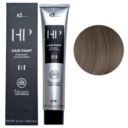 6/18 Крем-фарба для волосся перманентна,100мл HAIR PAINT Permanent Colour Cream OCC Id HAIR
