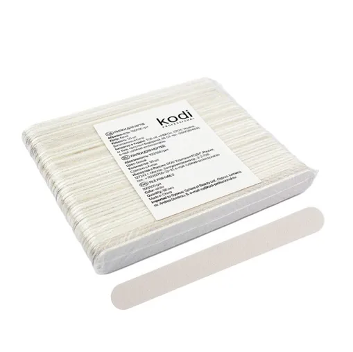 Набір пилок для манікюру 120/120 грит, Колір: Білий, 50 шт KODI Professional 