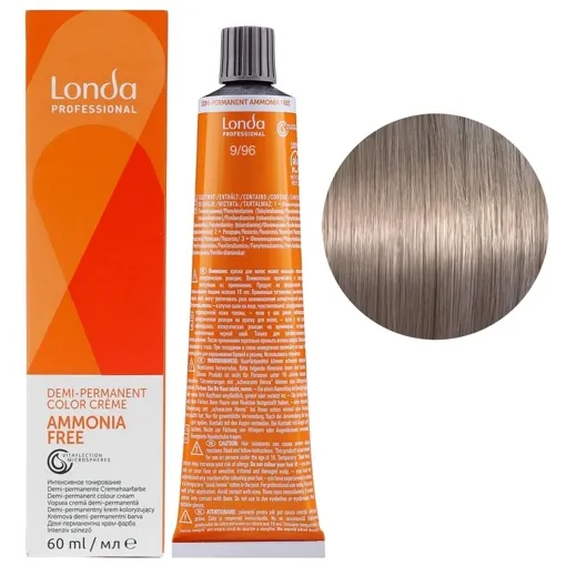 9/96 дуже світлий блондин сандре фіолетовий Демі-перманентна фарба без аміаку, 60 мл Demi-Permanent Color Londa Professional
